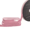 Ribbon Premium Plush Velvet Woven Edge Dusty Pink (15mmx20m)