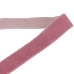 Ribbon Premium Plush Velvet Woven Edge Dusty Pink (15mmx20m)