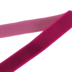 Ribbon Premium Plush Velvet Woven Edge Fuchsia (15mmx20m)