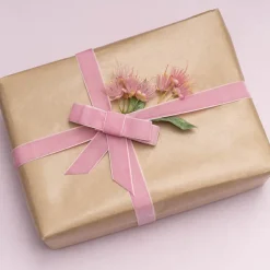 Ribbon Premium Plush Velvet Woven Edge Pink (25mmx20m)