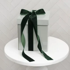 Ribbon Premium Plush Velvet Woven Forest Green (38mmx20m)