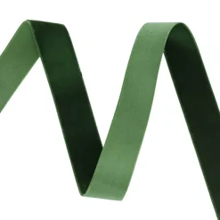 Ribbon Premium Plush Velvet Woven Forest Green (25mmx20m)