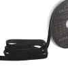 Ribbon Premium Plush Velvet Woven Edge Black (15mmx20m)