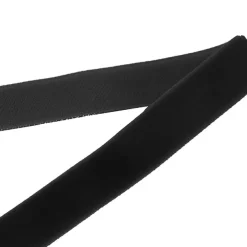 Ribbon Premium Plush Velvet Woven Edge Black (15mmx20m)