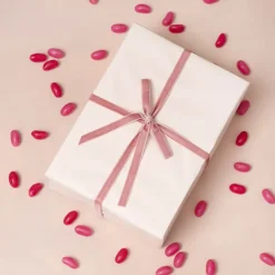 Ribbon Premium Plush Velvet Woven Edge Dusty Pink (10mmx20m)