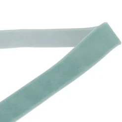 Ribbon Premium Plush Velvet Woven Edge Misty Blue (25mmx20m)