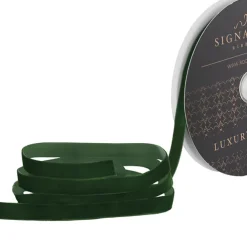 Ribbon Premium Plush Velvet Woven Forest Green (15mmx20m)