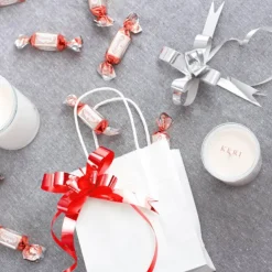 Ribbon Pull Bow Metallic Red (18mmx53cm) Pack 25