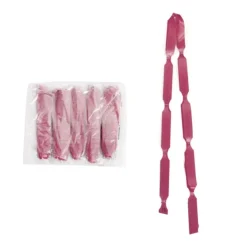Ribbon Pull Bow Pom Pom Burgundy (18mmx8.75cmD) Pack 5
