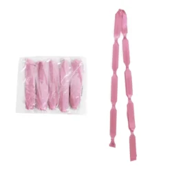 Ribbon Pull Bow Pom Pom Baby Pink (18mmx8.75cmD) Pack 5