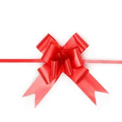 Ribbon Pull Bow Red (32mmx53cm) Pack 25