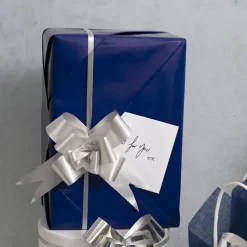 Ribbon Pull Bow Silver (32mmx53cm) Pack 25