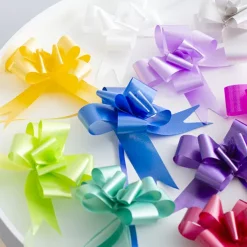 Ribbon Pull Bow Yellow (32mmx53cm) Pack 25