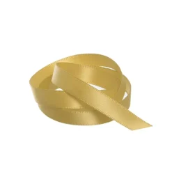 Ribbon Satin Deluxe Double Faced Gold (10mmx25m)