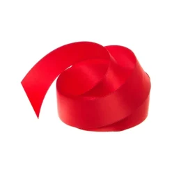 Ribbon Satin Deluxe Double Faced Red (25mmx25m)