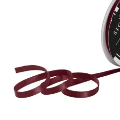 Ribbon Satin Deluxe Double Faced Burgundy (6mmx25m)