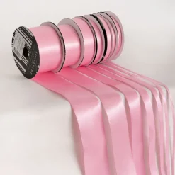 Ribbon Satin Deluxe Double Faced Mid Pink (50mmx25m)