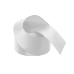 Ribbon Satin Deluxe Double Faced Silver (38mmx25m)