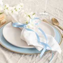 Ribbon Satin Deluxe Double Faced Sky Blue (10mmx25m)