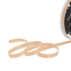 Ribbon Satin Deluxe Double Faced Champagne (6mmx25m)