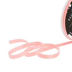 Ribbon Satin Deluxe Double Faced Baby Pink (6mmx25m)