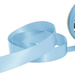 Ribbon Satin Deluxe Double Faced Sky Blue (25mmx25m)