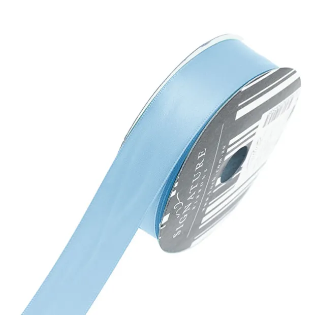 Ribbon Satin Deluxe Double Faced Sky Blue (25mmx25m)