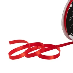 Ribbon Satin Deluxe Double Faced Red (6mmx25m)