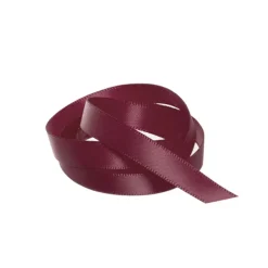 Ribbon Satin Deluxe Double Faced Burgundy (10mmx25m)