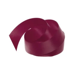 Ribbon Satin Deluxe Double Faced Burgundy (25mmx25m)