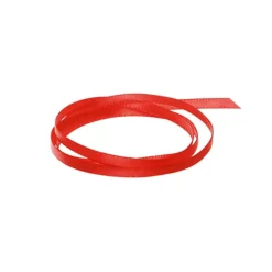 Ribbon Satin Deluxe Double Faced Red (3mmx50m)