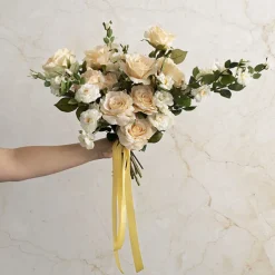 Ribbon Satin Deluxe Double Faced Mid Yellow (25mmx25m)