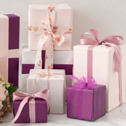 Ribbon Satin Deluxe Double Faced Rose Gold (3mmx50m)