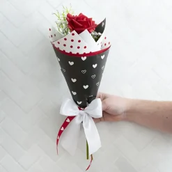 Ribbon Satin Deluxe Double Faced White (50mmx25m)