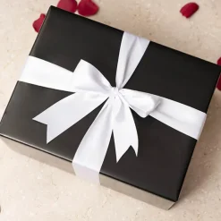 Ribbon Satin Deluxe Double Faced White (50mmx25m)