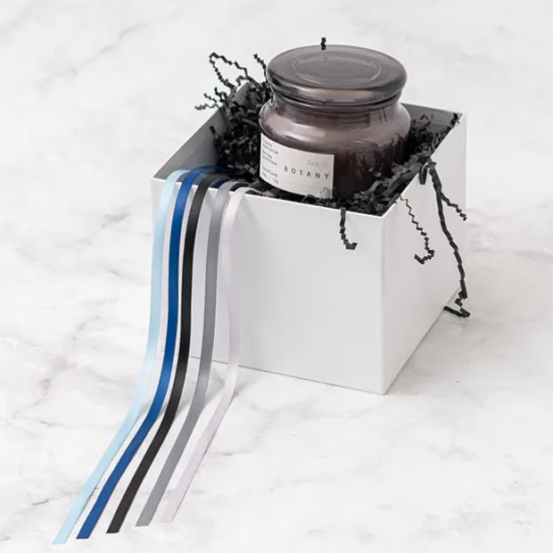 Ribbon Satin Deluxe Double Faced Black (6mmx25m)