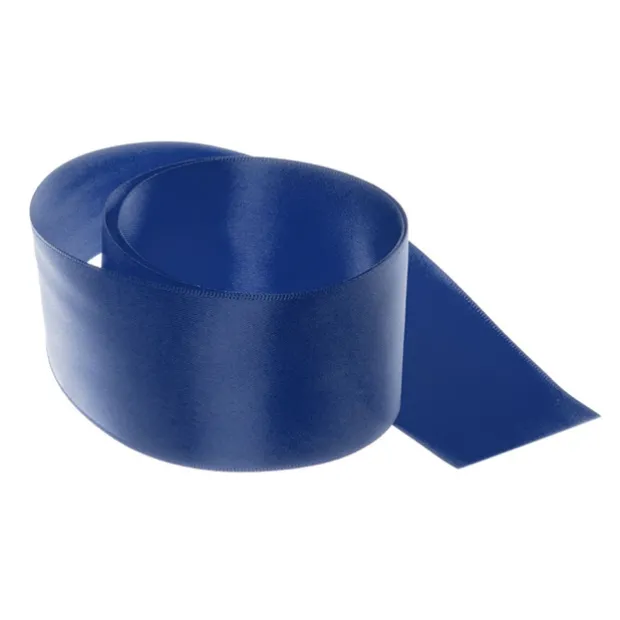 Ribbon Satin Deluxe Double Faced Navy (50mmx25m)