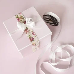 Ribbon Satin Deluxe Double Faced Bridal White (15mmx25m)