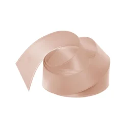 Ribbon Satin Deluxe Double Faced Rose Gold (25mmx25m)