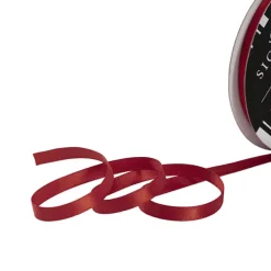 Ribbon Satin Deluxe Double Faced Rouge Red (6mmx25m)