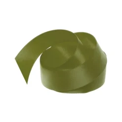 Ribbon Satin Deluxe Double Faced Olive (25mmx25m)