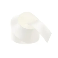 Ribbon Satin Deluxe Double Faced Bridal White (38mmx25m)