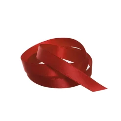 Ribbon Satin Deluxe Double Faced Rouge Red (10mmx25m)