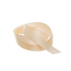 Ribbon Satin Deluxe Double Faced Champagne (10mmx25m)