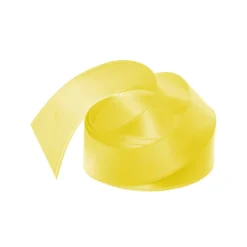 Ribbon Satin Deluxe Double Faced Lemon (25mmx25m)