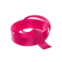 Ribbon Satin Deluxe Double Faced Hot Pink (15mmx25m)