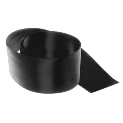 Ribbon Satin Deluxe Double Faced Black (50mmx25m)