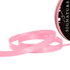 Ribbon Satin Deluxe Double Faced Mid Pink (10mmx25m)