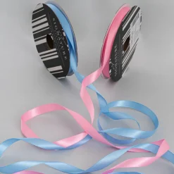 Ribbon Satin Deluxe Double Faced Mid Pink (10mmx25m)