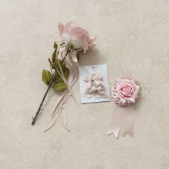 Ribbon Satin Deluxe Double Faced Rose Gold (15mmx25m)